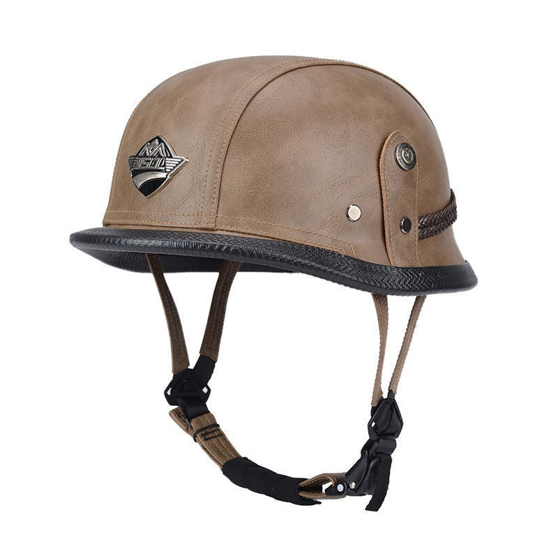 Pedal German Steel Helmet Cruise Retro Half Helmet - I15