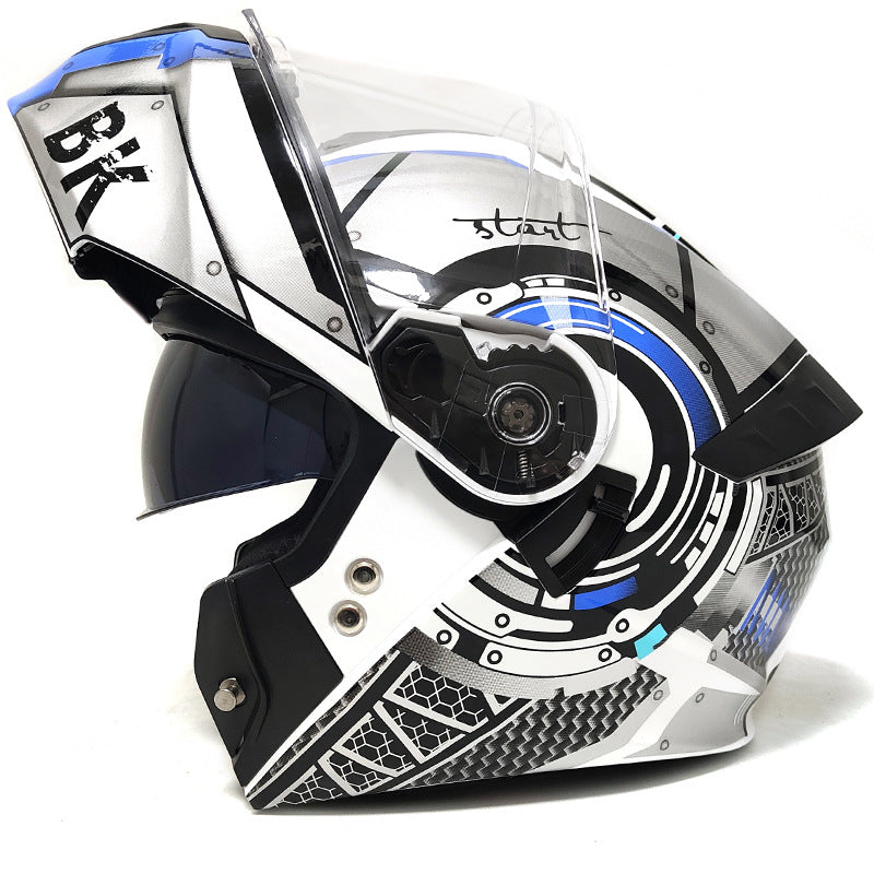 Dual-lens motorcycle helmet-I100