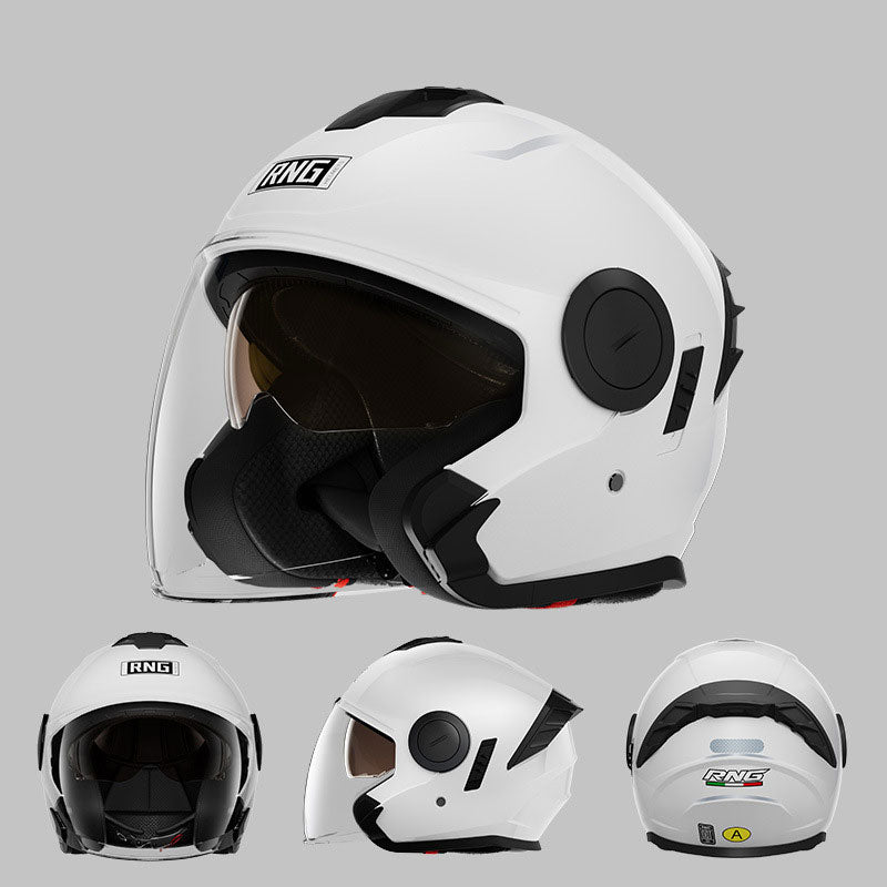 Motorcycle helmet with high-definition dual lenses-I77