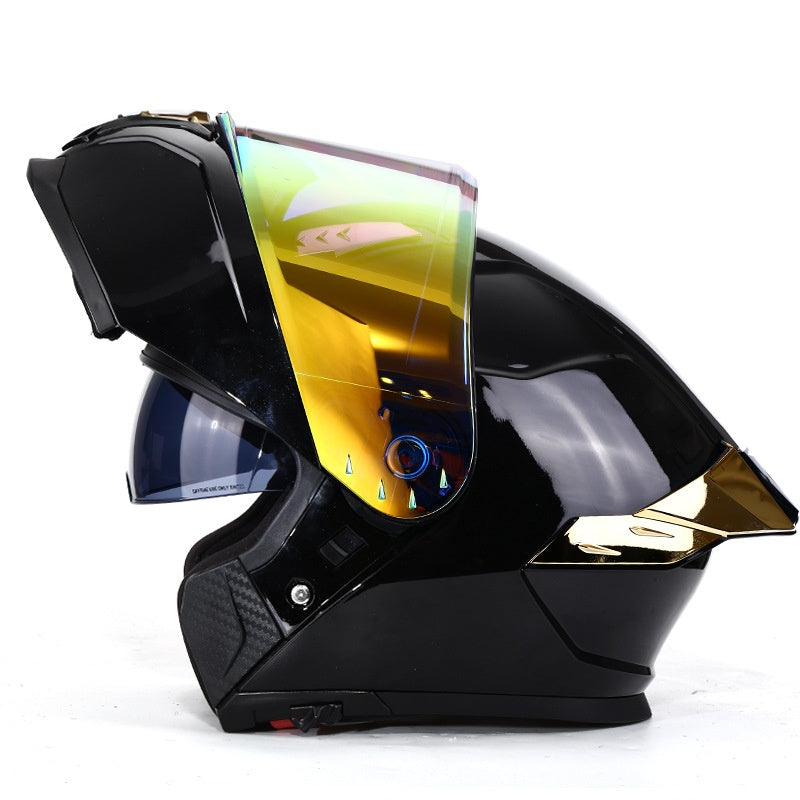 Flip-Up Modular Motorcycle Helmet — Dual Visors-I88