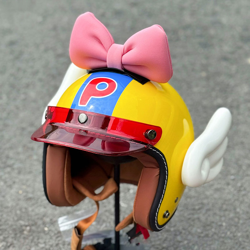 Retro motorcycle helmet three-quarter helmet-I33