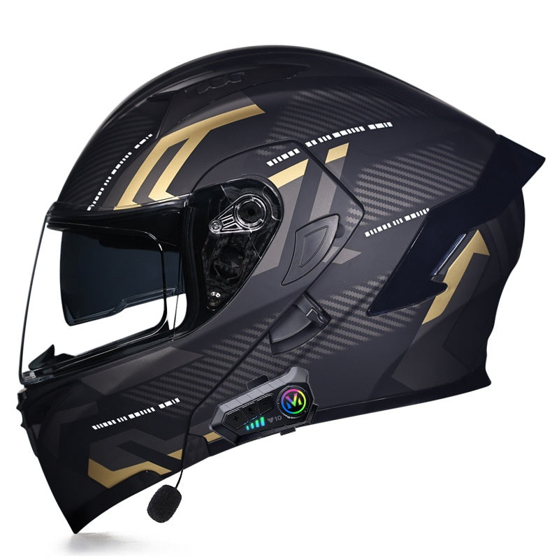 Motorcycle Helmet with Bluetooth and Transparent Visor-I161