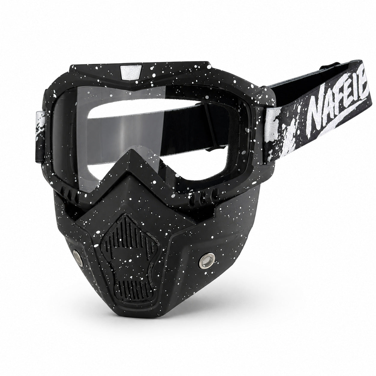 Motorcycle riding mask helmet goggles detachable face shield-H48