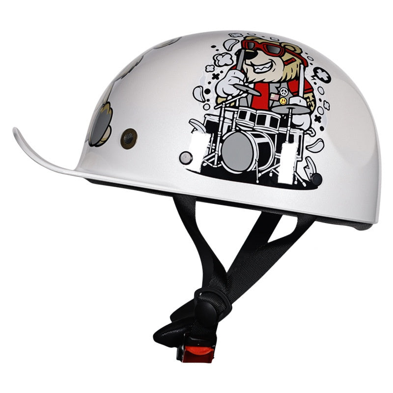 KTVMOTO Retro children's baseball cap half helmet-I252