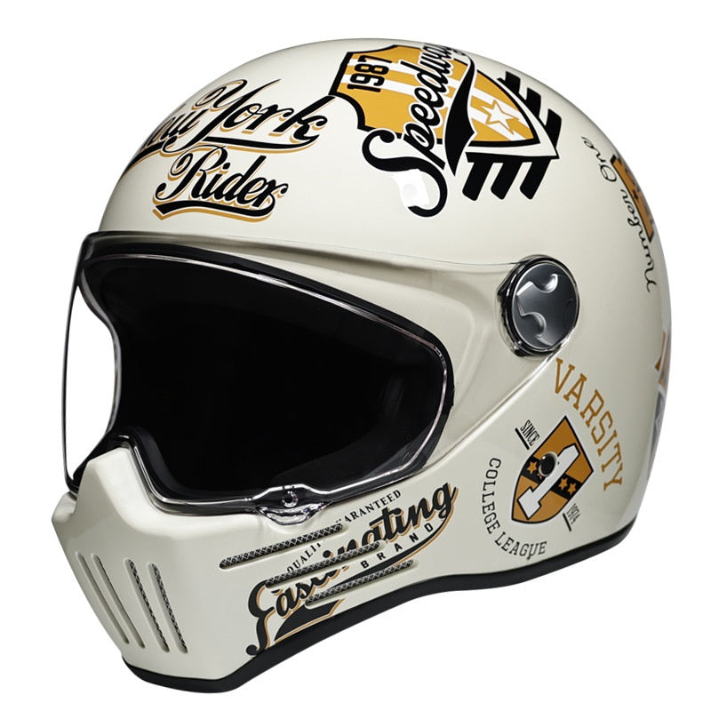 Retro motorcycle helmet cruise personalization-I182