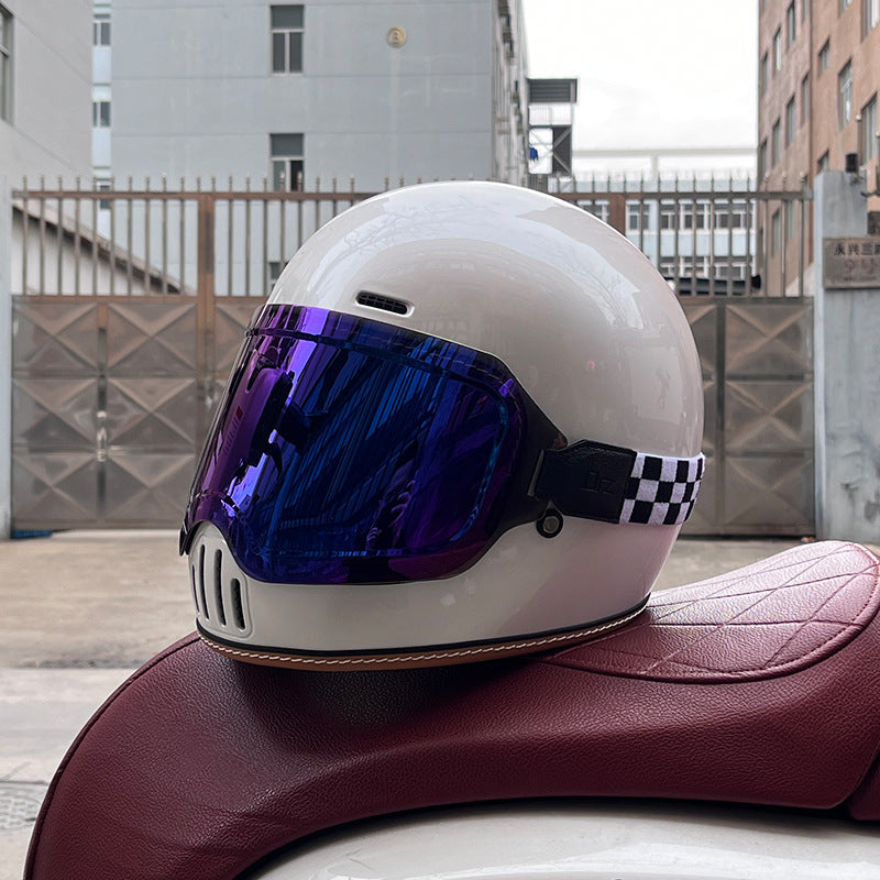 Retro cruiser motorcycle helmet-I217