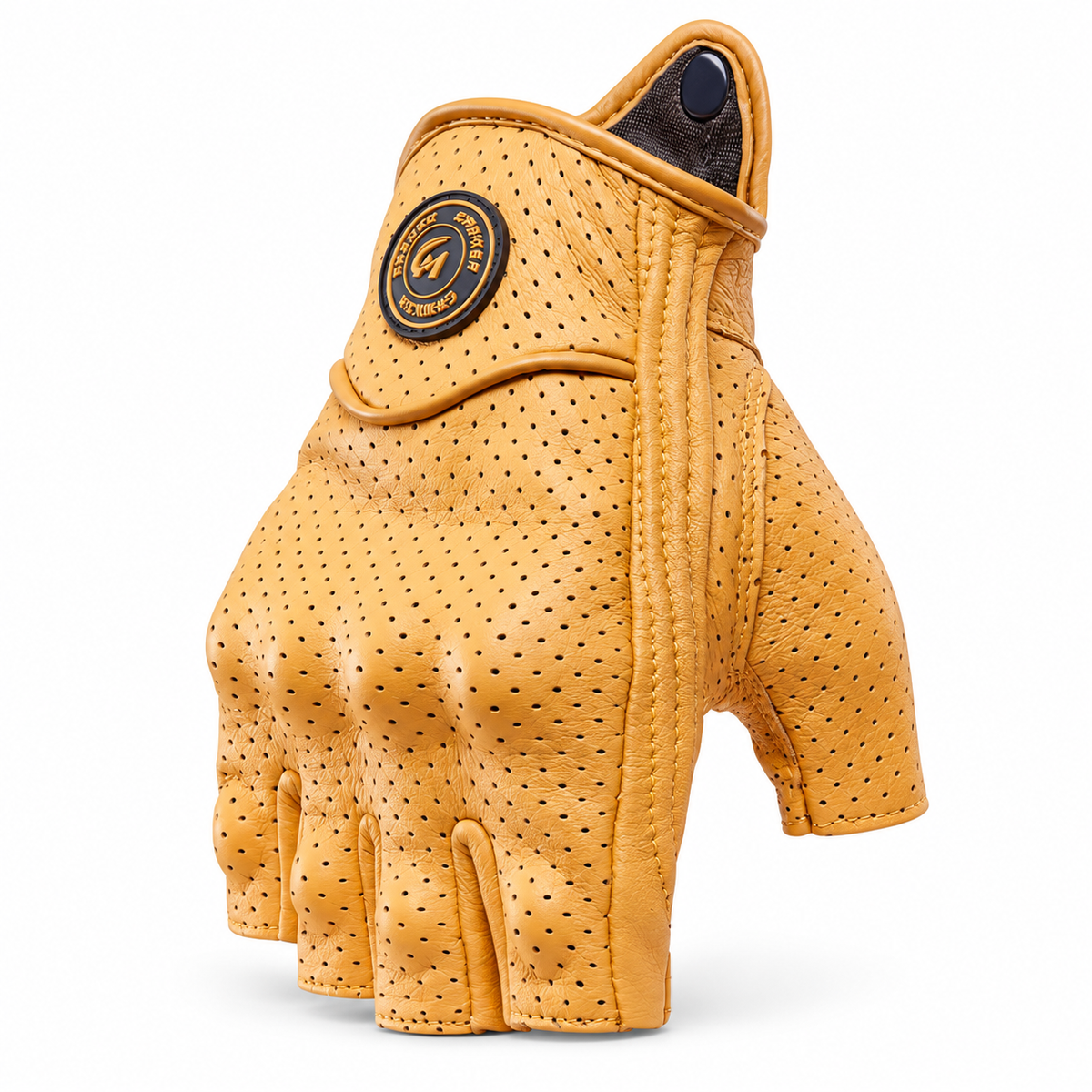 KTVMOTO Touchscreen Genuine Leather Motorcycle Riding Gloves - G105
