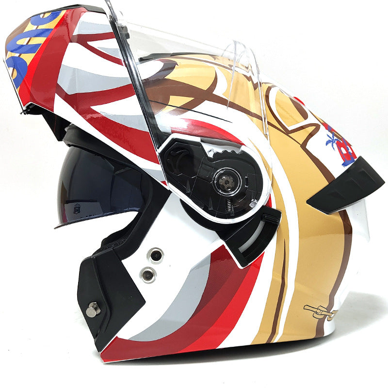 Dual-lens motorcycle helmet-I100
