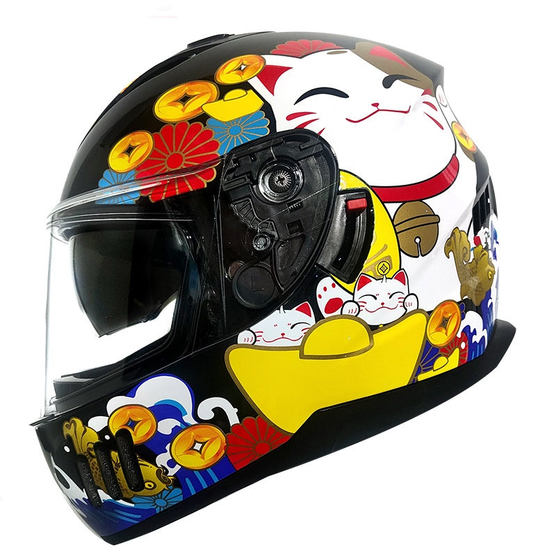 Dual-lens full-face helmet-I105