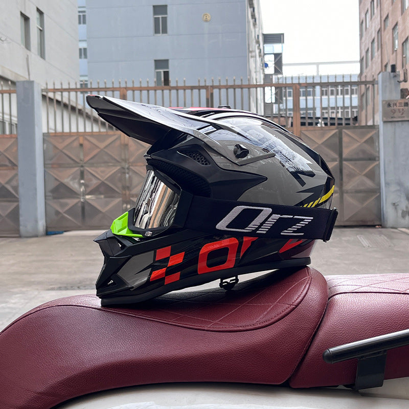 KTVMOTO Off-Road Motocross Helmet with Goggles for Dirt Bike Riding-I257