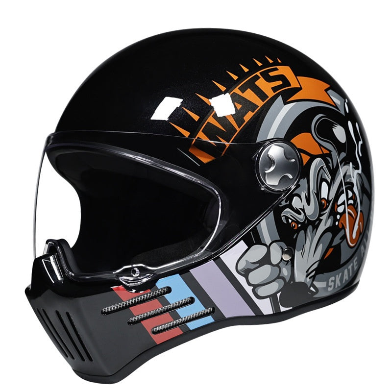 Retro motorcycle helmet cruise personalization-I182