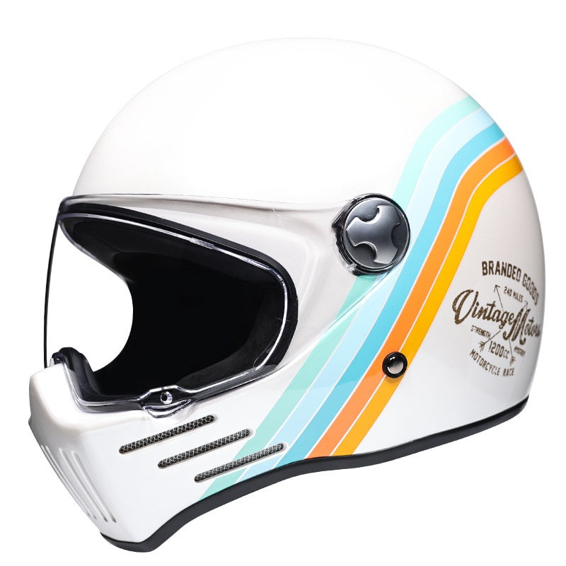 Retro motorcycle helmet cruise personalization-I182