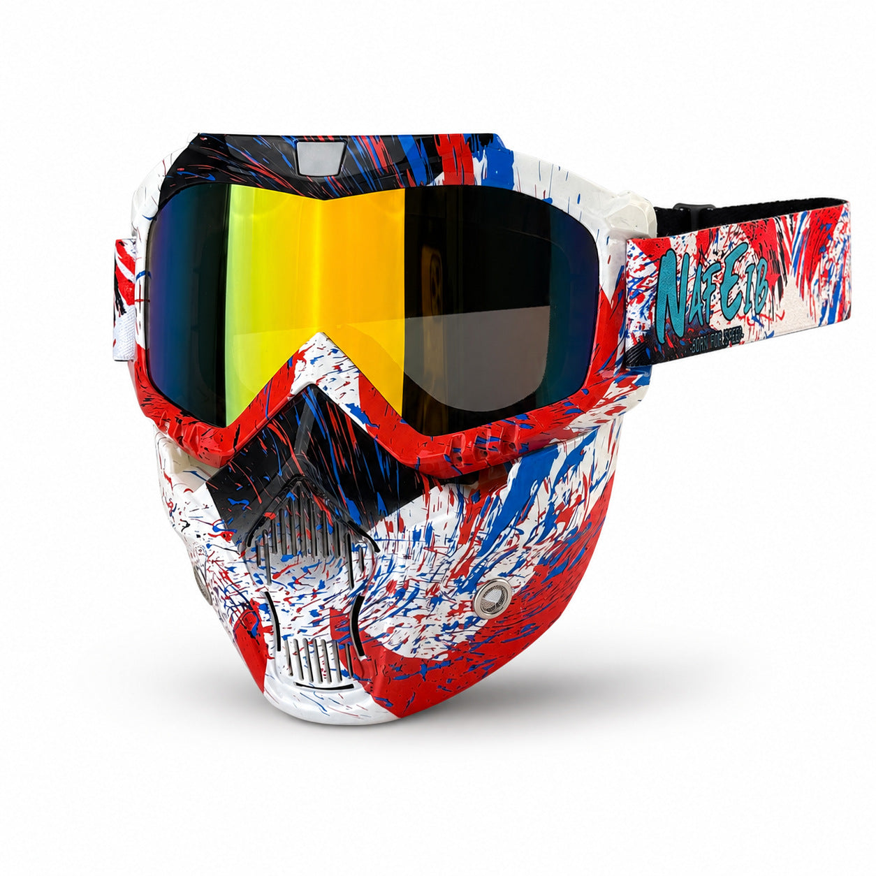 Motorcycle Riding Goggles and Protective Face Mask-H02