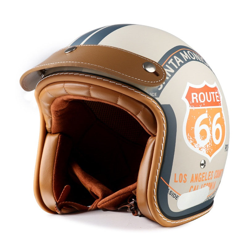 DOT Motorcycle Helmet 3/4 Half Helmet-I17