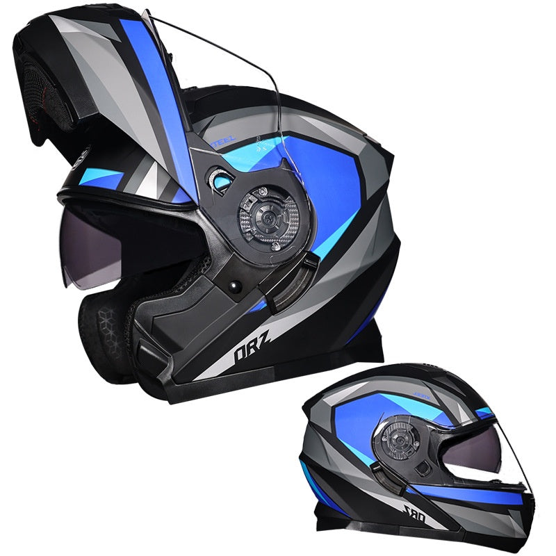 DOT-Certified Dual-Visor Modular Motorcycle Helmet-I215
