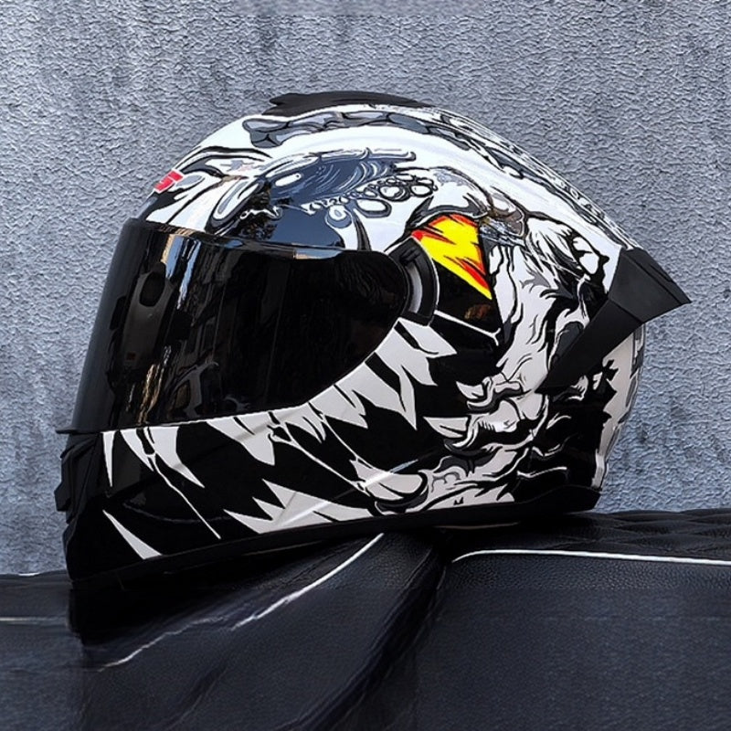 Bluetooth motorcycle helmet with dual visors-I245