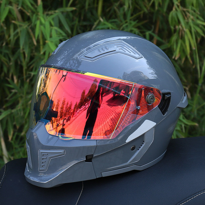 DOT-Certified Modular Motorcycle Helmet (Convertible Full-Face)-I165