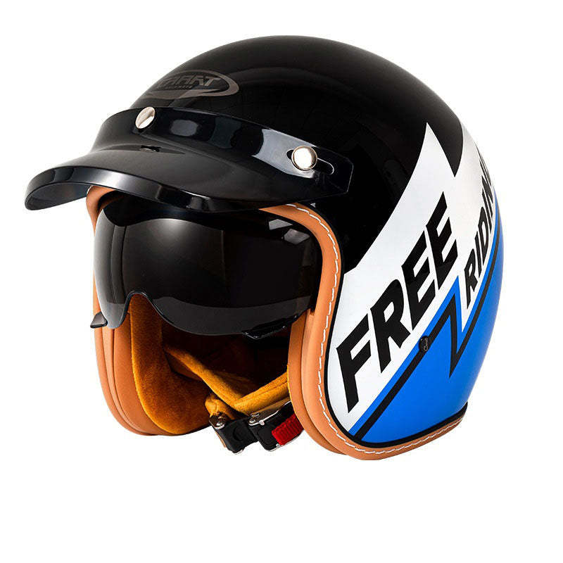 Retro open-face motorcycle helmet- I30