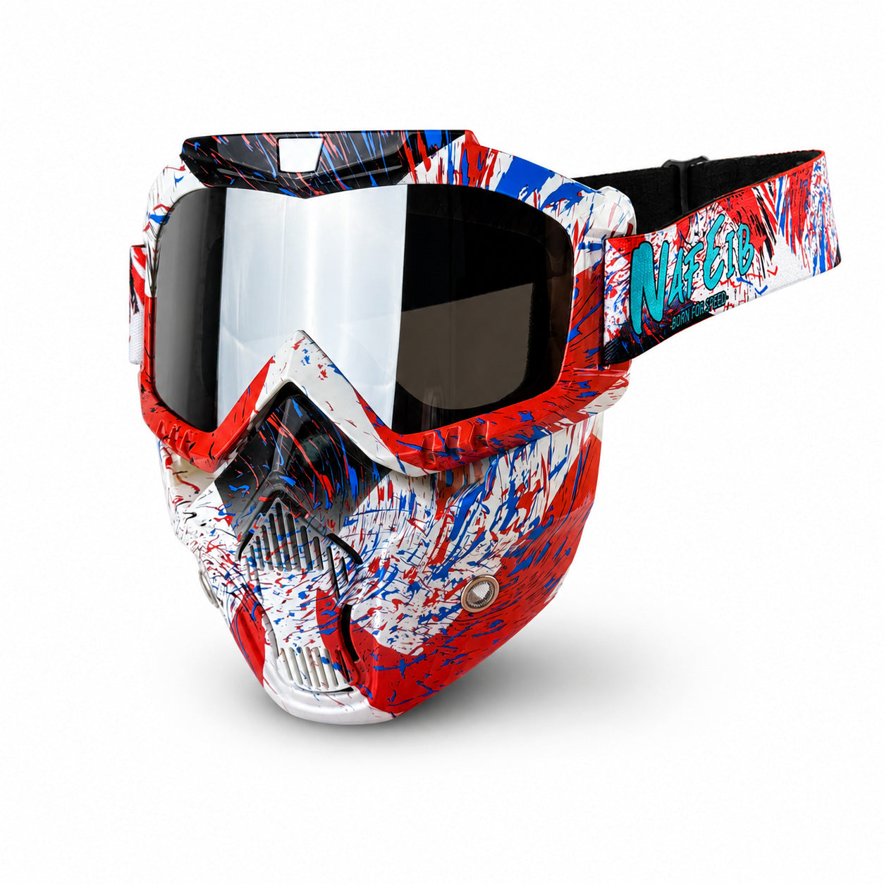 Motorcycle Riding Goggles and Protective Face Mask-H02