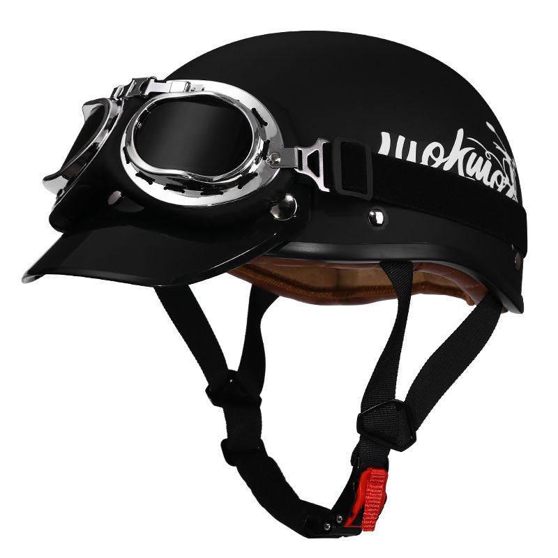 Retro half-helmet, summer travel gear-I18