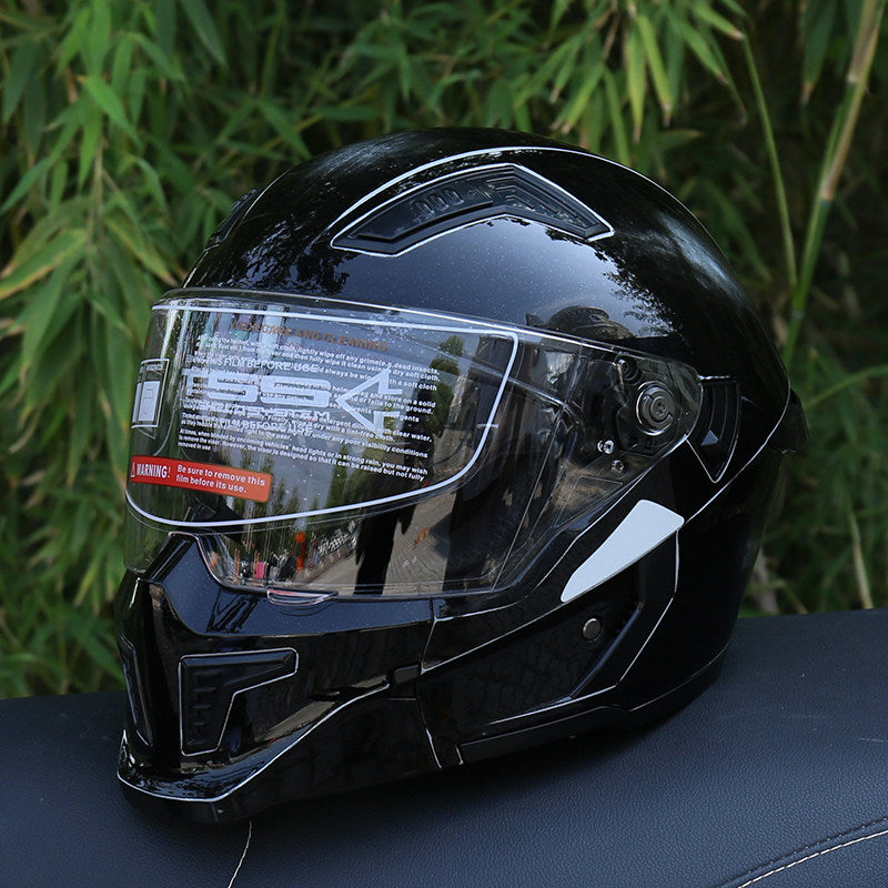 DOT-Certified Modular Motorcycle Helmet (Convertible Full-Face)-I165