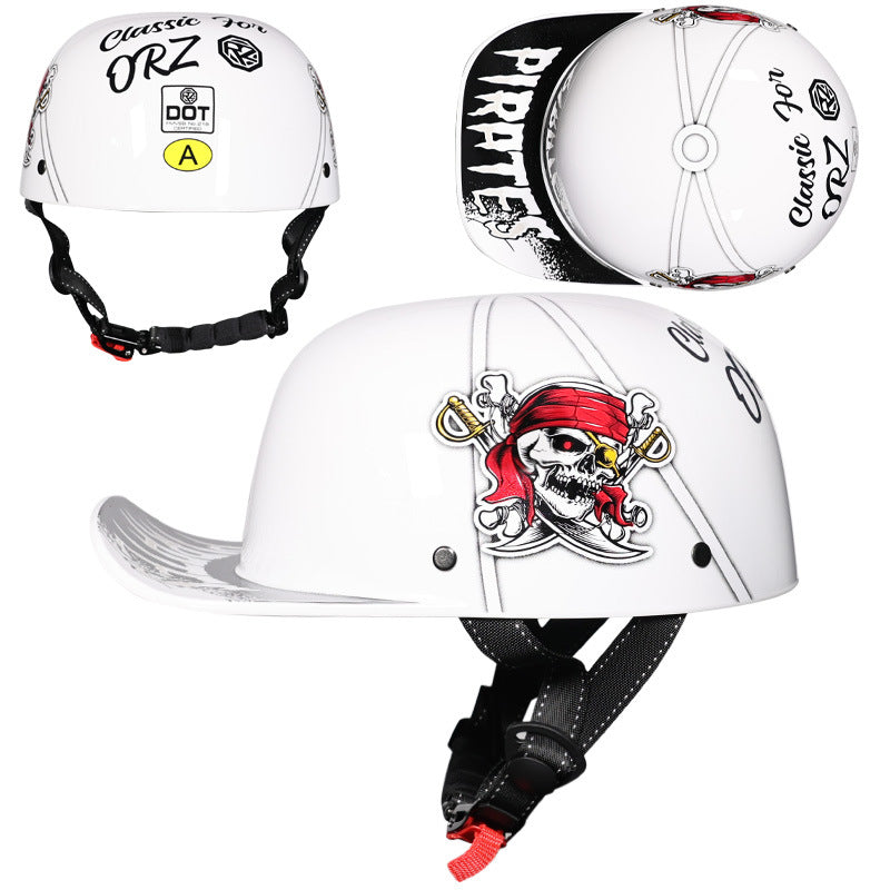 Retro-style duckbill helmet-I248