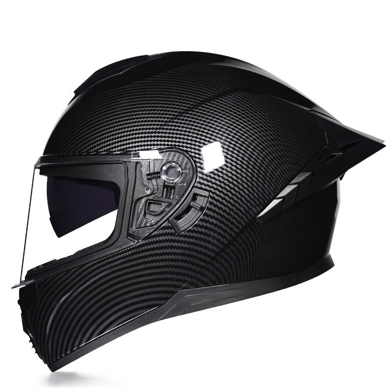 Dual-Visor Full-Face Motorcycle Commuter Helmet-I196