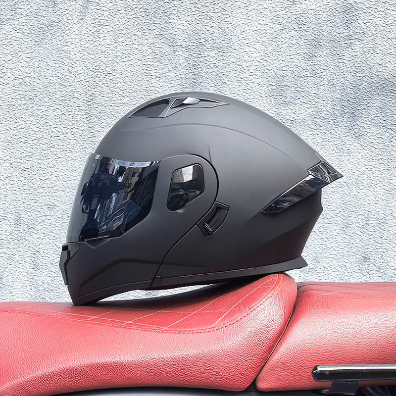 Cool modular motorcycle helmet with dual visors-I184