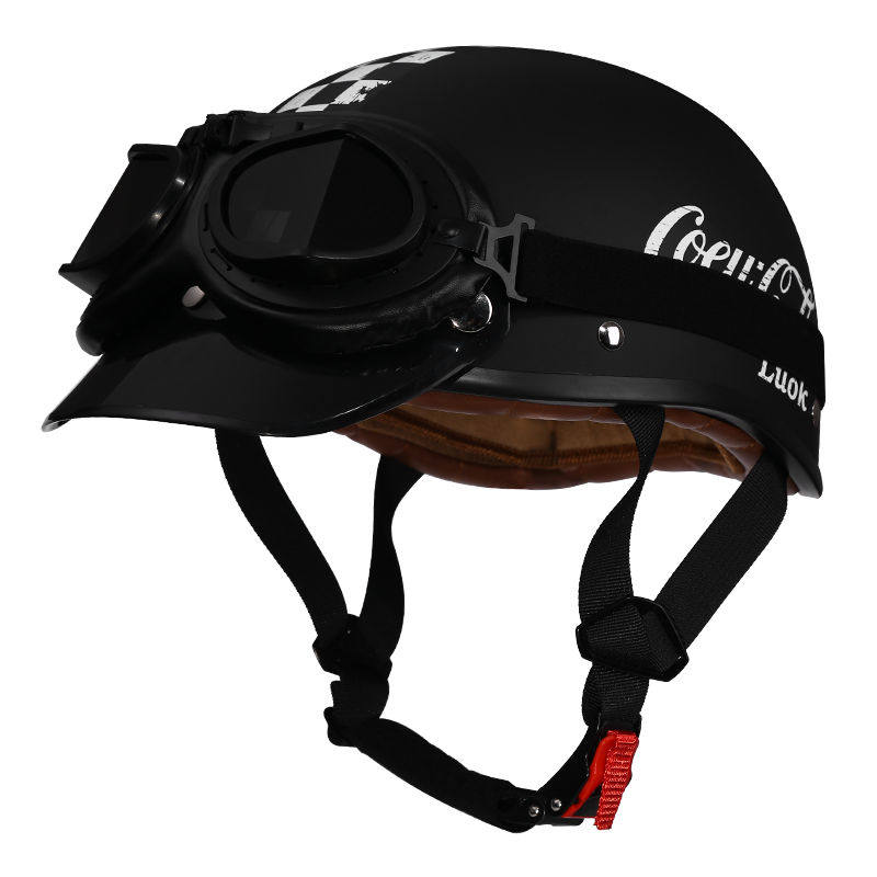 Retro half-helmet, summer travel gear-I18