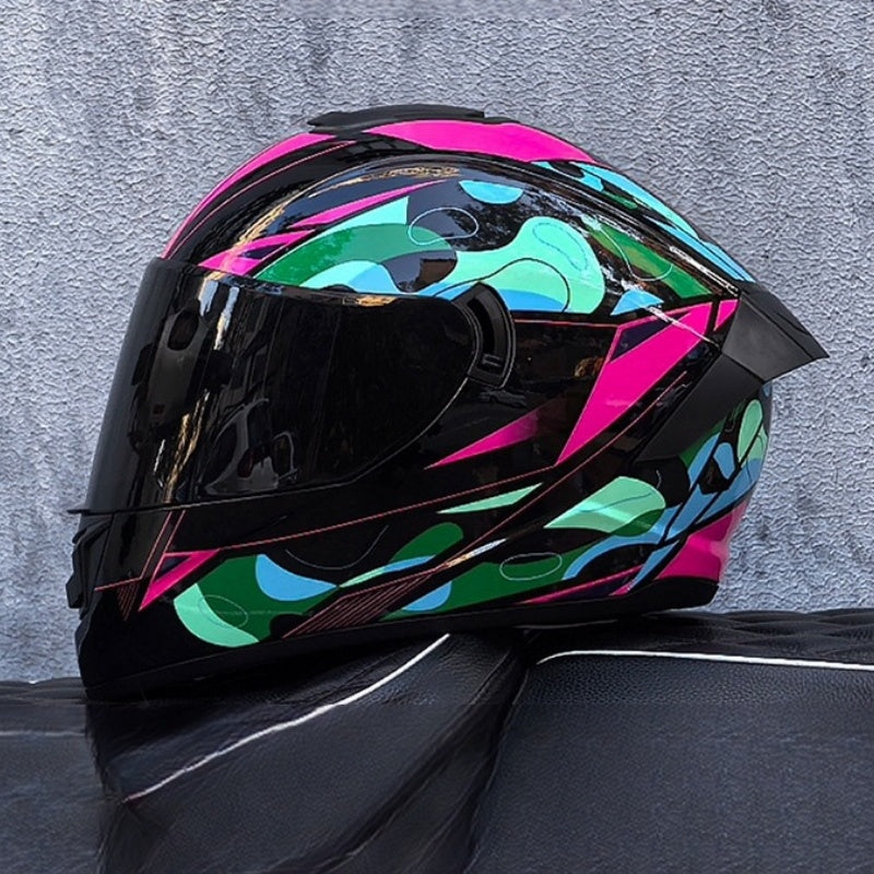 Bluetooth motorcycle helmet with dual visors-I245