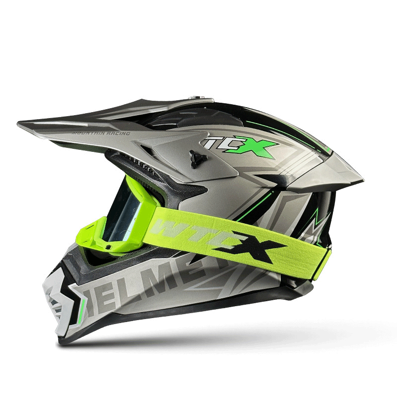 Colorful motocross helmets and goggles-I61