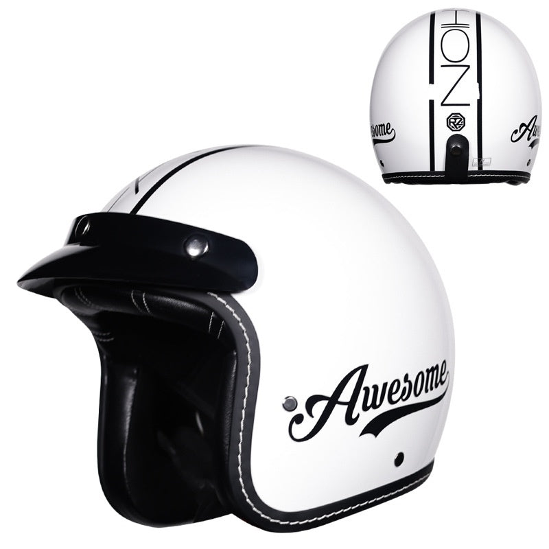 Retro 3/4 Motorcycle Helmet-I241