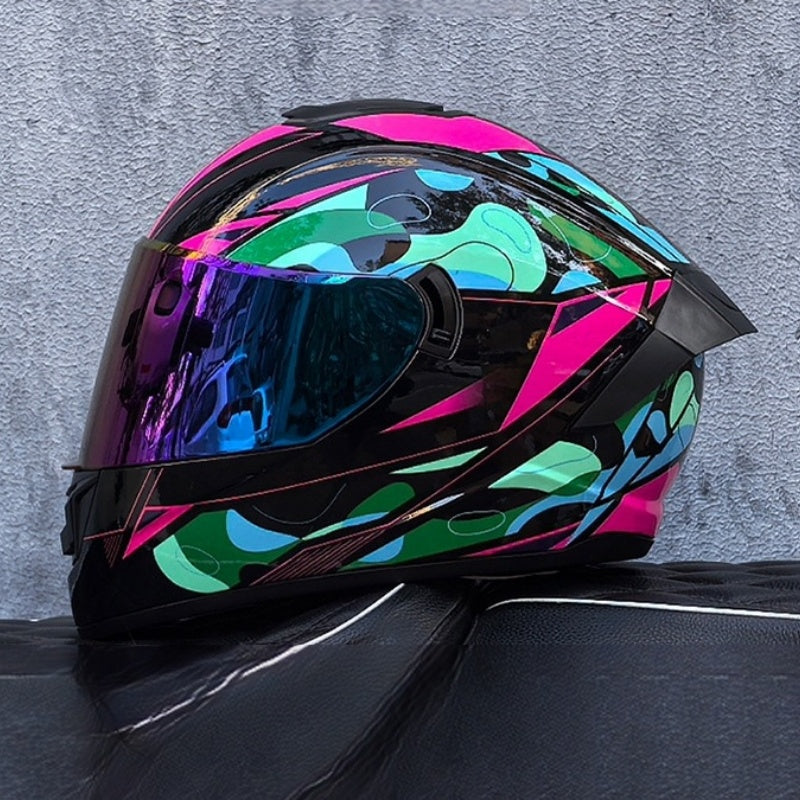 Bluetooth motorcycle helmet with dual visors-I245