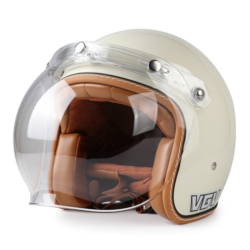 DOT Motorcycle Helmet 3/4 Half Helmet-I17