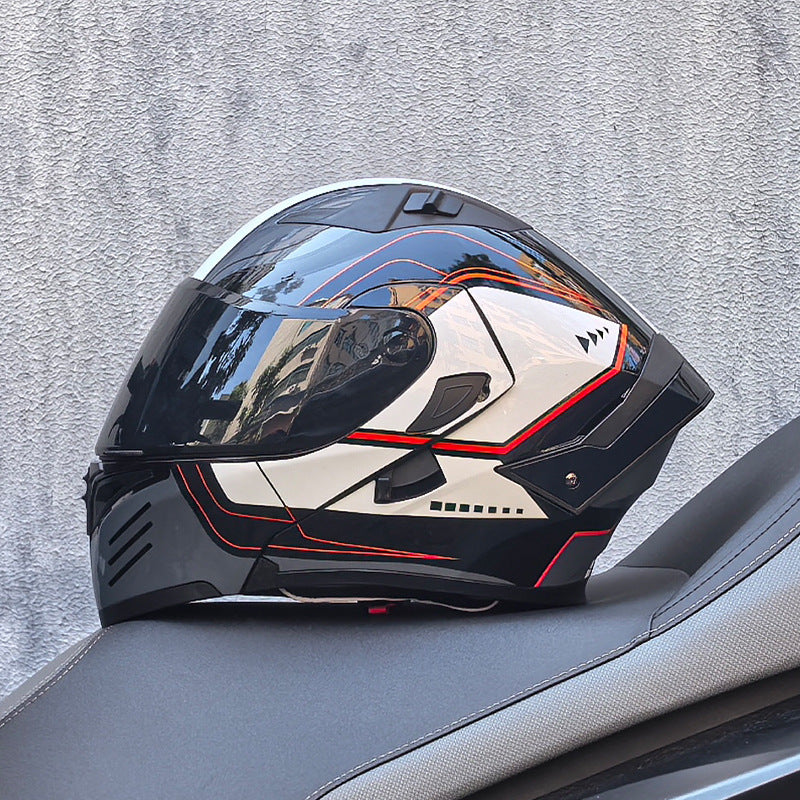 DOT certified motorcycle flip-up helmet-I253