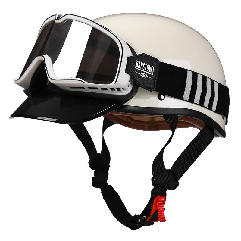 Retro half-helmet, summer travel gear-I18