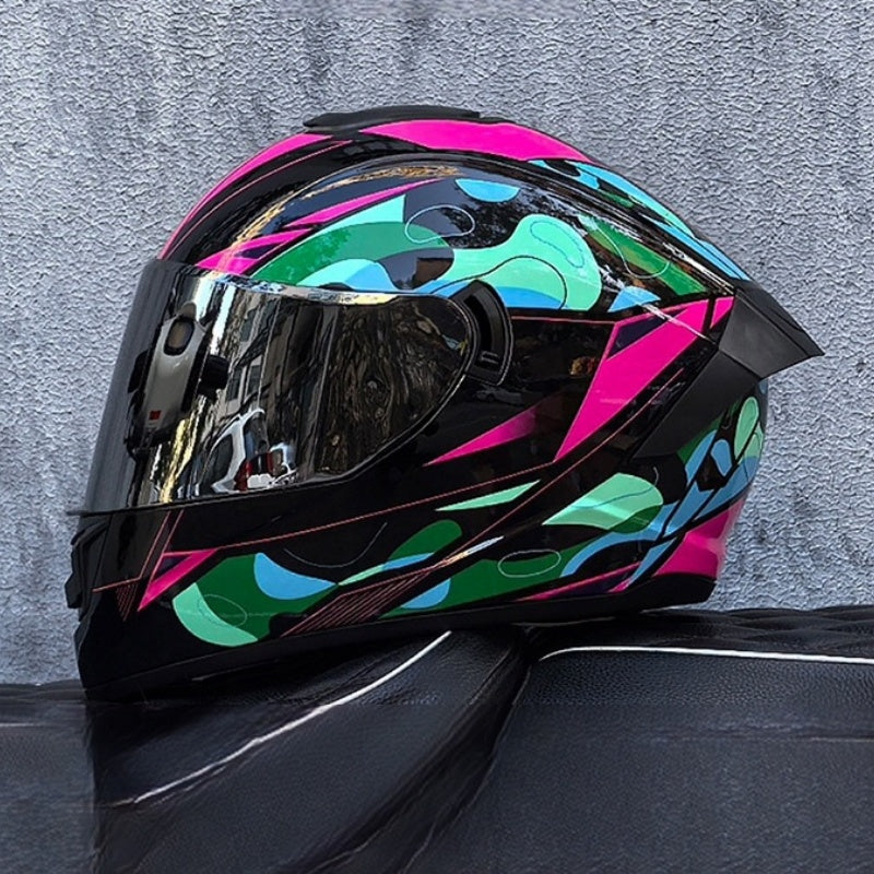 Bluetooth motorcycle helmet with dual visors-I245