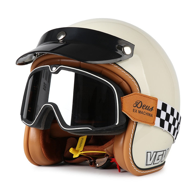 DOT Motorcycle Helmet 3/4 Half Helmet-I17