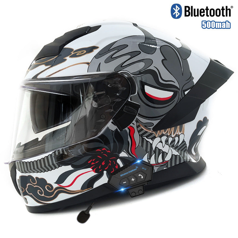 Tech graffiti full-face motorcycle helmet-I48