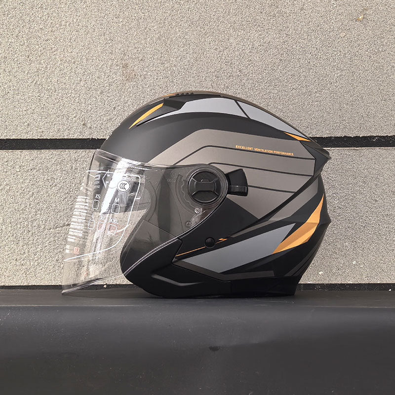 DOT Dual-Mirror Motorcycle Helmet-I216
