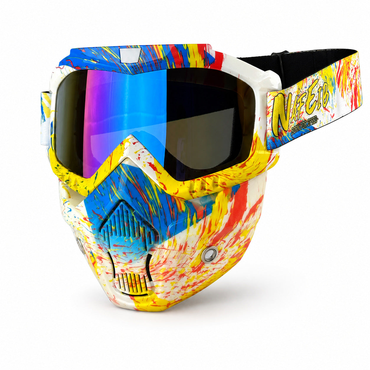 Motorcycle Riding Goggles and Protective Face Mask-H02