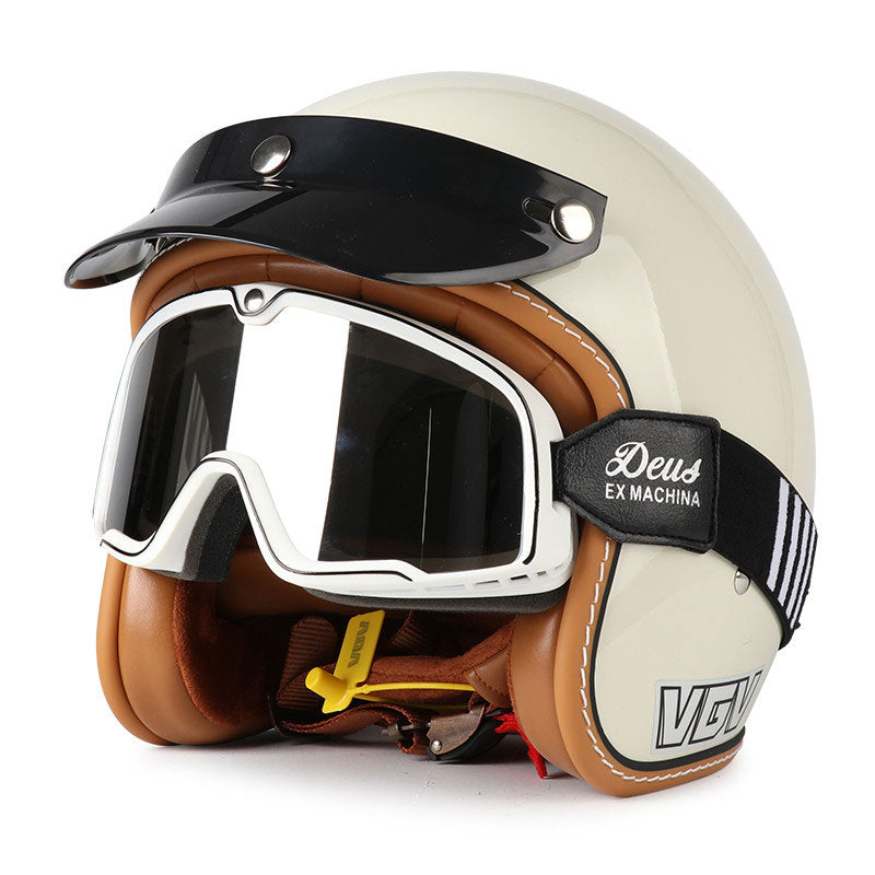 DOT Motorcycle Helmet 3/4 Half Helmet-I17