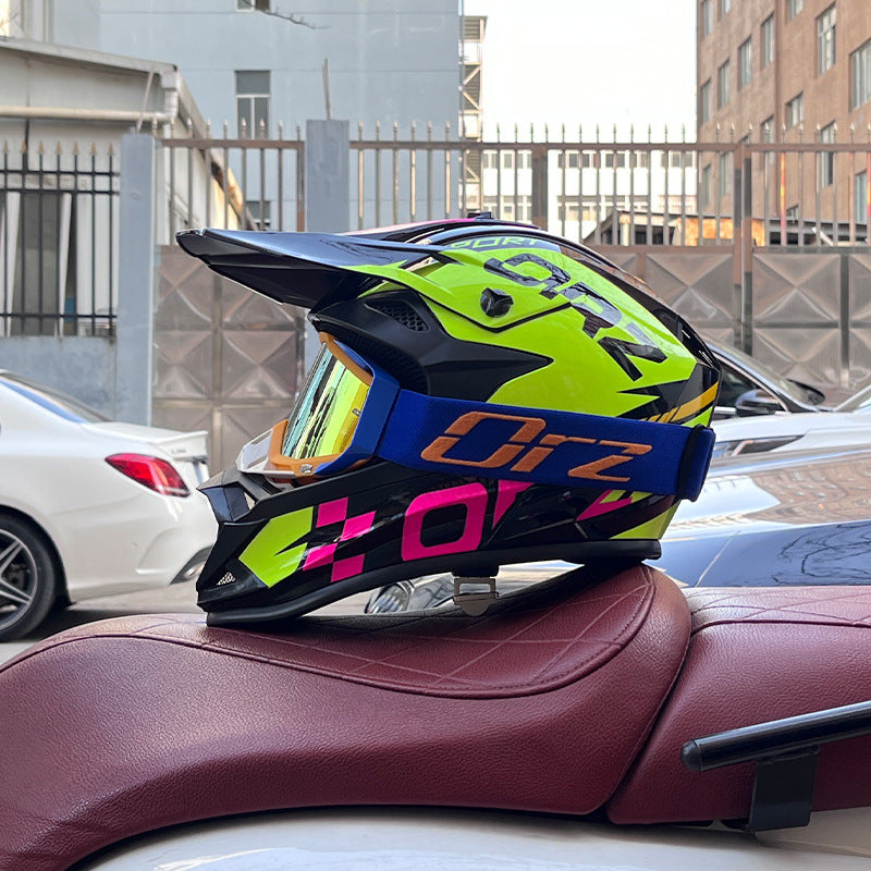 Full-face helmet riding off-road-I254