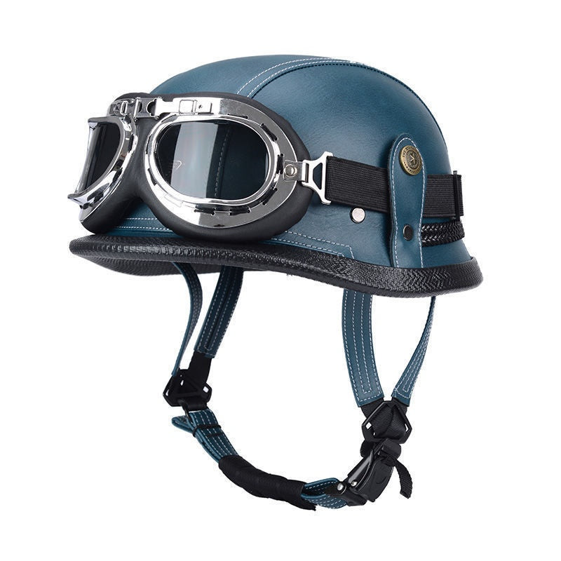 Pedal German Steel Helmet Cruise Retro Half Helmet - I15