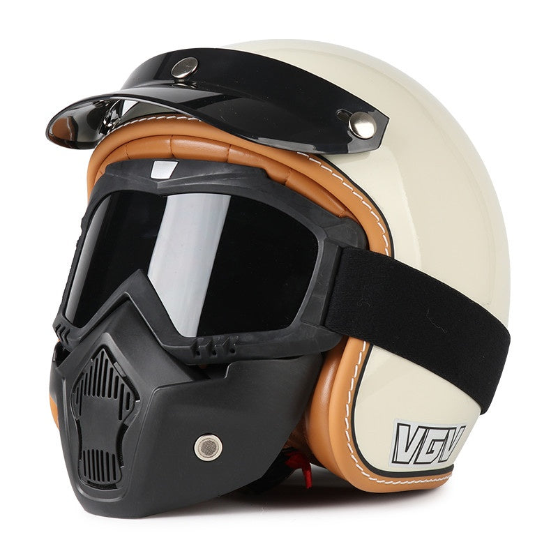 DOT Motorcycle Helmet 3/4 Half Helmet-I17