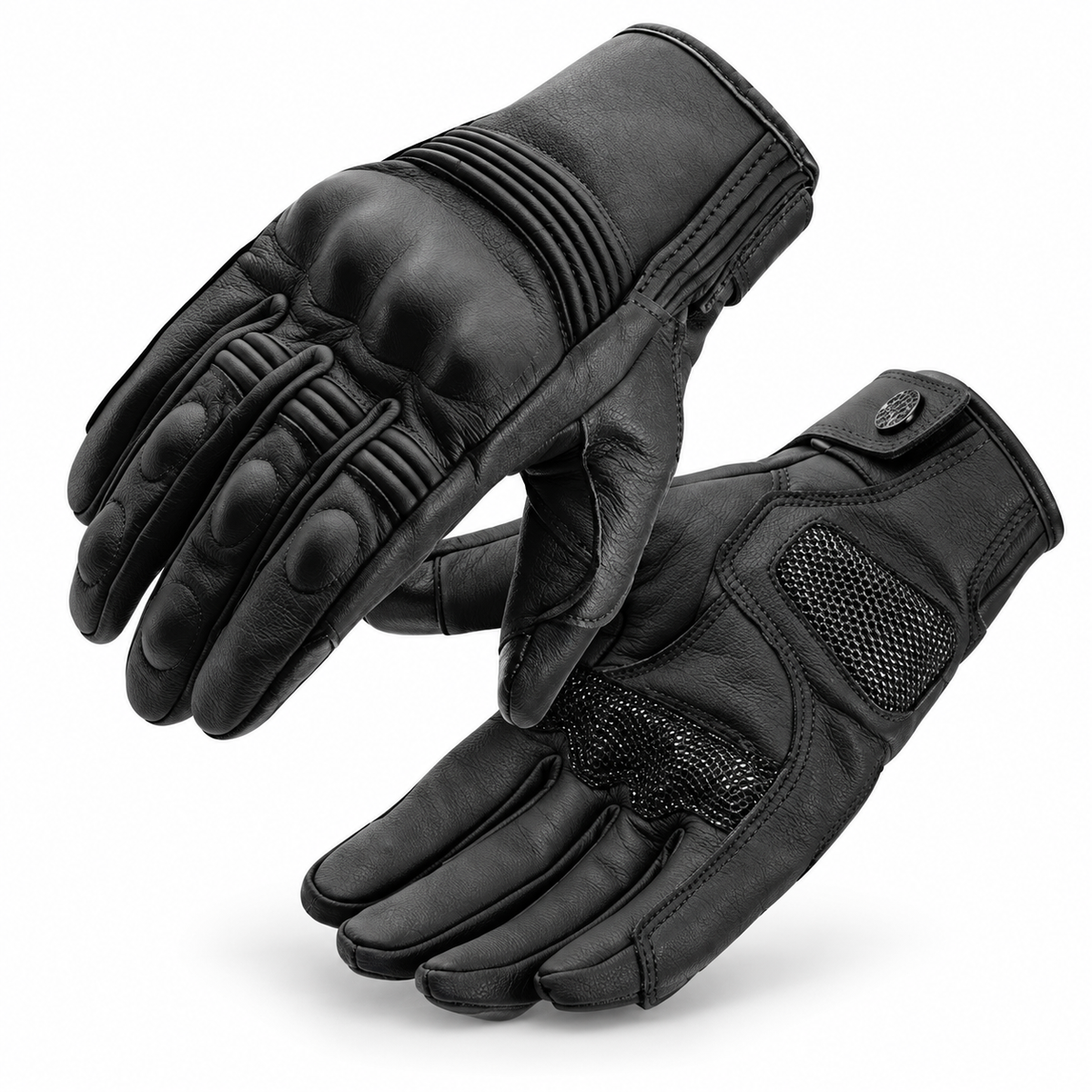 KTVMOTO Vintage Sheepskin Motorcycle Riding Gloves-G103