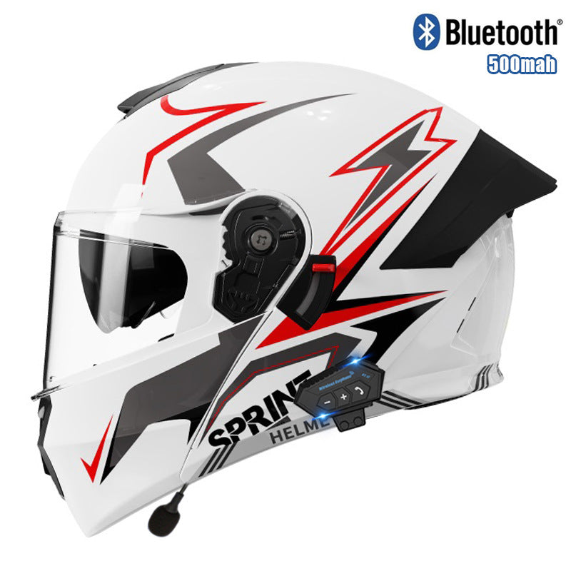 Bluetooth flip-top motorcycle helmet-I104
