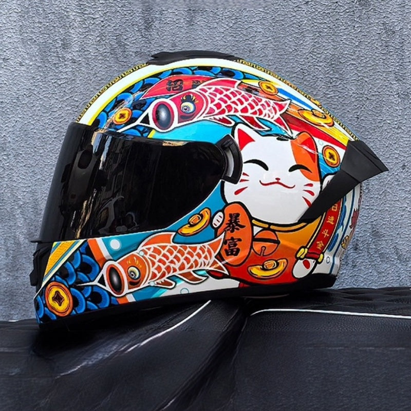 Bluetooth motorcycle helmet with dual visors-I245
