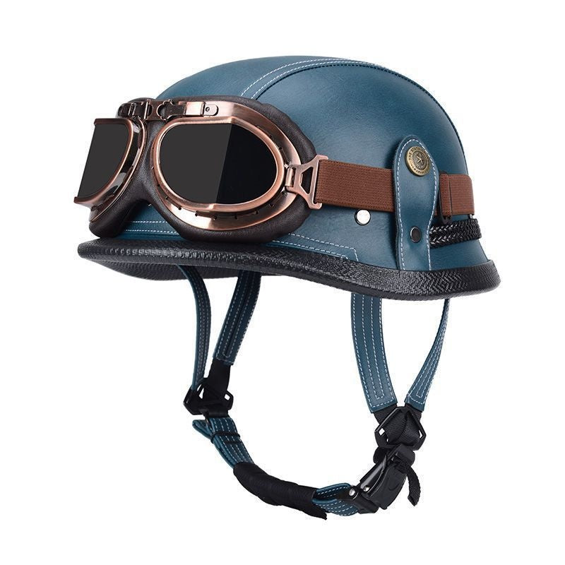 Pedal German Steel Helmet Cruise Retro Half Helmet - I15