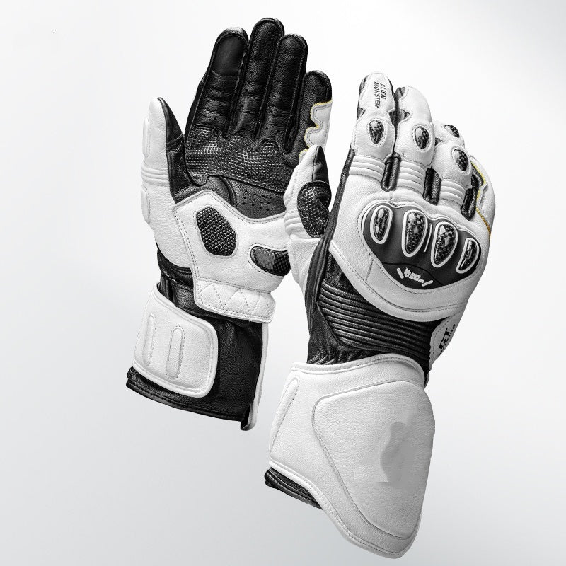 Carbon Fiber Shell Windproof Motorcycle Riding Gloves-GT01